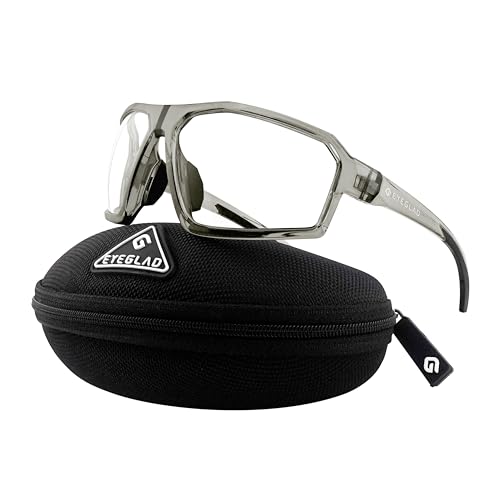EYEGLAD REV Amour Z87+ Safety Glasses, UV400 Polycarbonate Impact-Resistant Safety Sunglasses, Anti-Scratch & Anti-Oil, Protective Industrial Work & Outdoor Riding Eyewear (Glass Trace) - Image 1