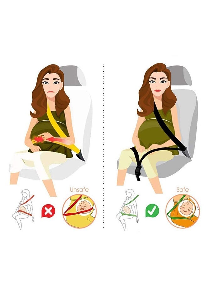 Peachjoy Pregnancy Car Seat Belt Adjuster, Maternity Car Belt Adjuster, Strong Metal Car Pregnant Belt for Expectant Mothers, Comfort & Safety to Protect Unborn Baby  - Image 4