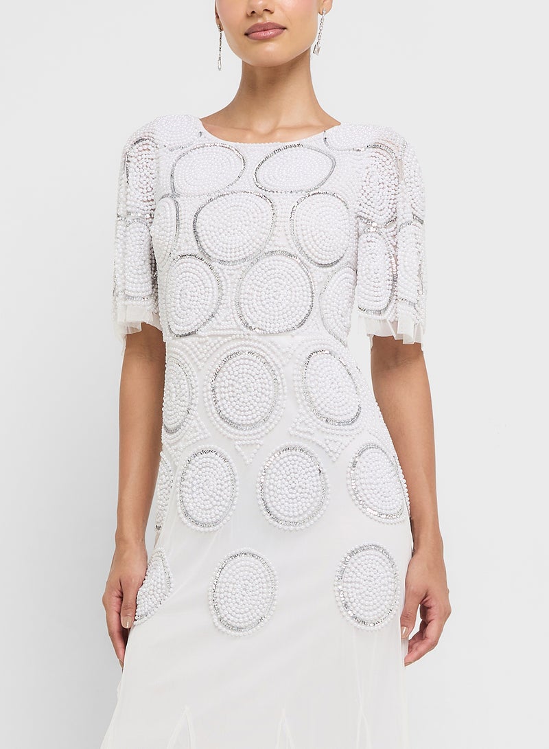 Amelia Rose Embellished Maxi Dress  - Image 3