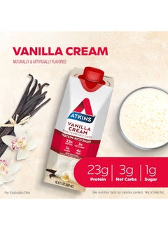 Vanilla Cream Meal Size Protein Shake, 23g Protein, Low Glycemic, 3g Carb, 1g Sugar, Keto Friendly - pzsku/ZDF4220B017EE720B2B87Z/45/_/1715657959/61ad04fc-9cf9-41a2-a856-ad74bfa2da1b