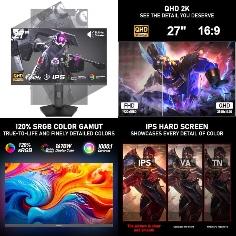 جاوفولك Gawfolk Ips Gaming Monitor 27 inch