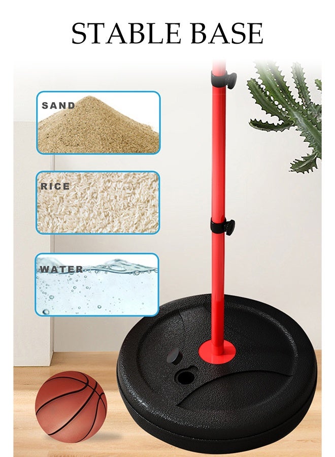 DUNISO Basketball Hoop for Kids，Kids Basketball Hoop with Adjustable Height，Durable and Stable，for Boys Girls Age 8-12 Indoor Outdoor Play, Birthday Gifts，150-180cm - Image 4