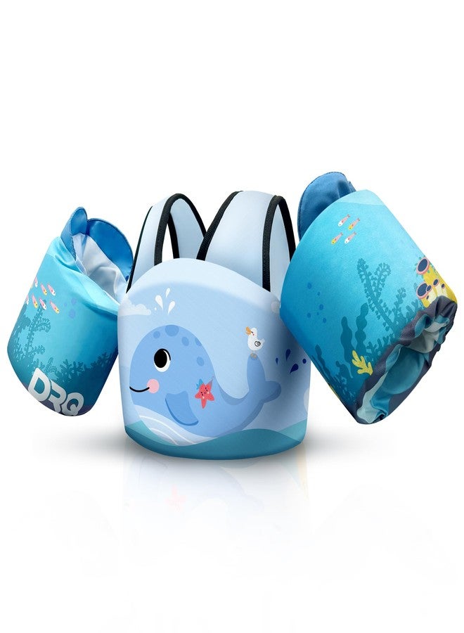 DRQ Toddler Swim Vest, Toddler Floaties for 22-66lbs Kids, Puddle Jumper Kids Life Jacket with Shoulder Harness Arm Wings for Girls Boys 2 3 4 5 6 Years Old - Image 1