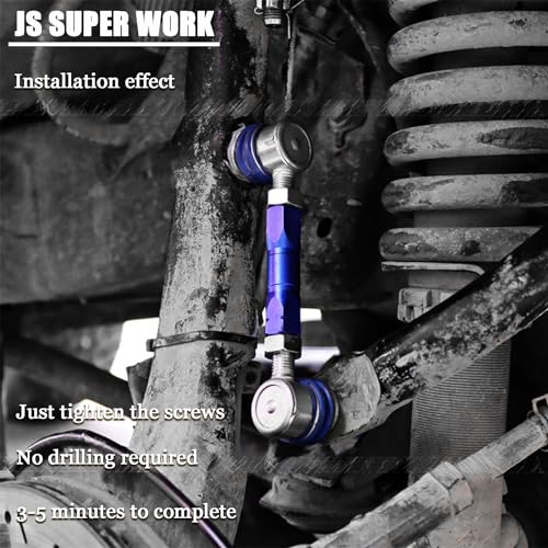 JS SUPER WORK Front Stabilizer Bar Link Kit Fit for T0Y0TA FJ CRUISER/FORTUNER/HILUX/LAND CRUISER PRADO, Adjustable Sway Bar Link - Image 4