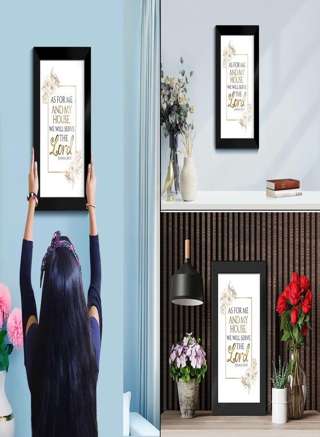 Elben Creatives Bible Verses Frame: As for me and my house, we will serve the Lord - Joshua 24:15 Christian Photo Frames/Christian Home Decor/Christian Gift - Image 2