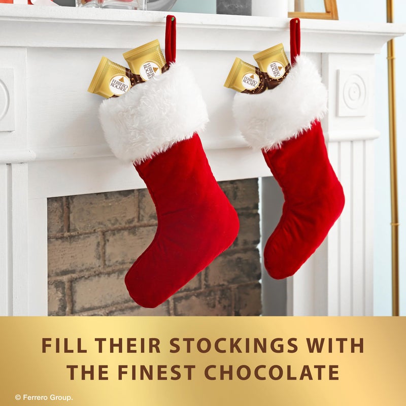 Ferrero Rocher Premium Dark Hazelnut chocolate squares, Individually Wrapped Chocolates, Great for Sharing or Gifting, 3.7 oz - Image 5