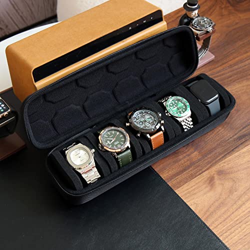 Besforu Watch Travel Case for Men and Women Portable Single Watch Storage box and Organizer for Wristwatches and Smart Watches - Image 2