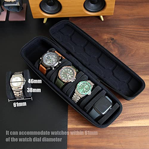 Besforu Watch Travel Case for Men and Women Portable Single Watch Storage box and Organizer for Wristwatches and Smart Watches - Image 4
