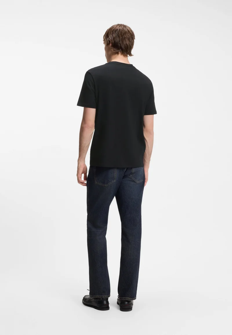 HUGO Regular-fit cotton T-shirt with logo print