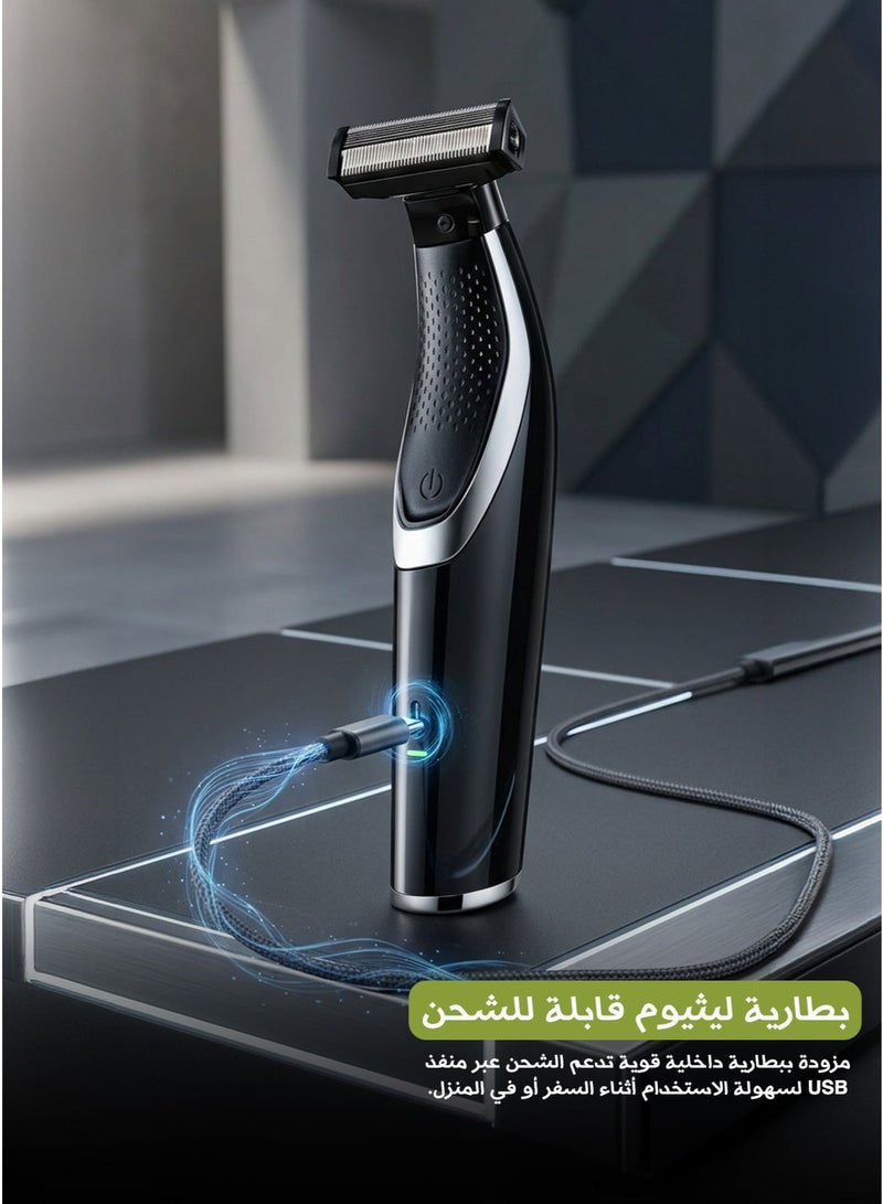 Davena 5-in-1 Multi-Use Trimmer and Shaver – Rechargeable Men's Shaver – Suitable for Face, Beard, Sideburns, and Mustache - Image 5
