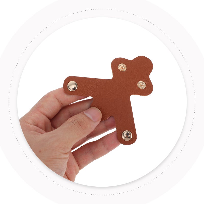 4pcs Stethoscope Name : PU Leather ID with Buckle for and Doctors - Stethoscope Equipment Identification Sleeve - Image 2