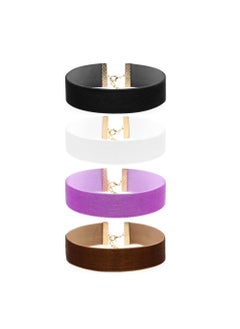 Velvet Choker, Women Wide Velvet Choker Necklace, Lot Collar  Accessories Adjustable Gothic Style, Elegant Daily Outfits, Fashion Show Outfits, Birthday Christmas Gift, 4 Pcs