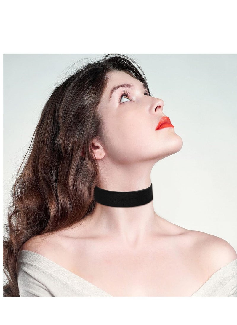 SYOSI - Velvet Choker, Women Wide Velvet Choker Necklace, Lot Collar  Accessories Adjustable Gothic Style, Elegant Daily Outfits, Fashion Show Outfits, Birthday Christmas Gift, 4 Pcs - Image 1
