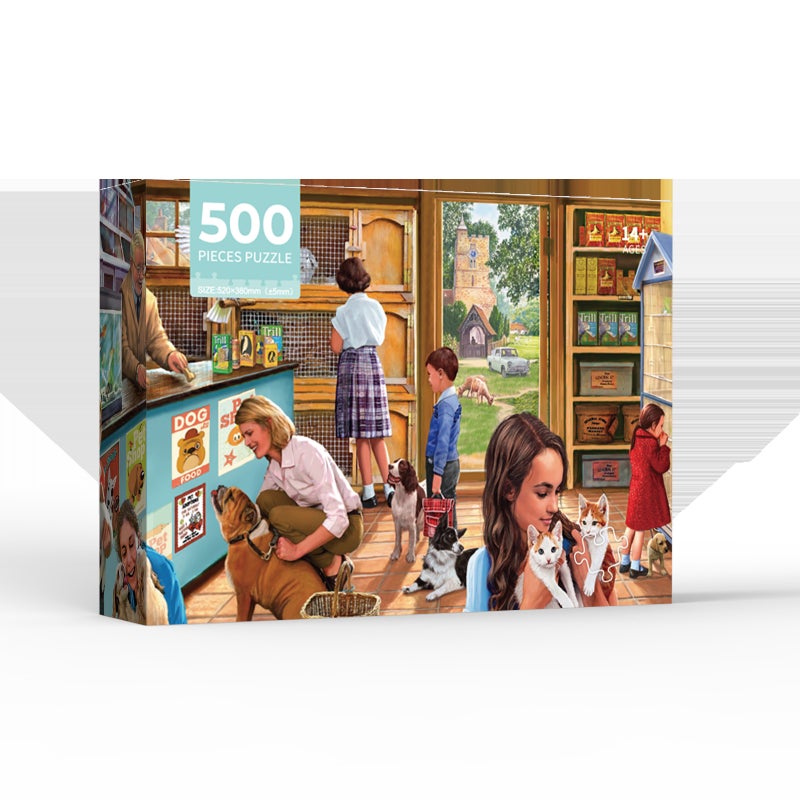 500-Piece Jigsaw Puzzle For Children And Adults, 52*38Cm High-Definition Printed Unisex Box, New Style, Can Be Pictureed - Image 2