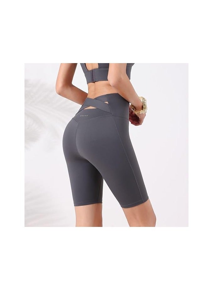 Women's Light Running Shorts High Waisted Gym Biker Compression - Image 3