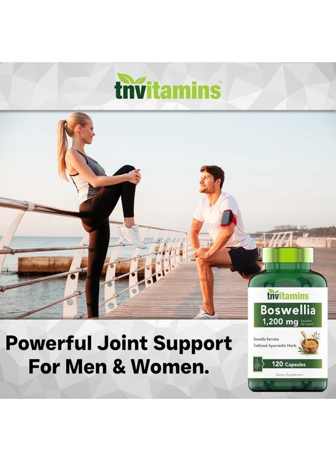Boswellia Serrata Herbal Extract Capsules | 1200 MG/Capsule (120 Capsules) | Joint Support Supplement* | Ayurvedic Herb: Indian Olibanum/Frankincense