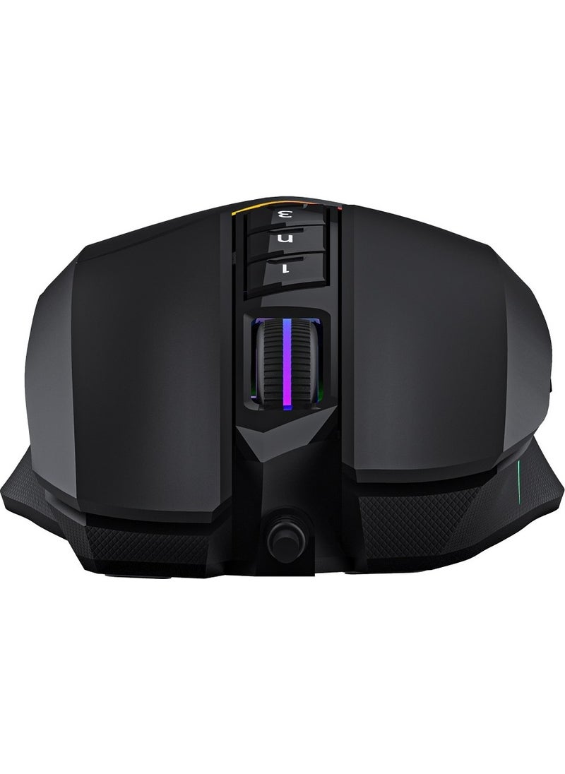 Bloody - W60 Max 10,000 CPI 10 Key RGB 4M Memory Ultra Core 3&4 Active Custom Made Optical Wired Gaming Mouse - Image 1