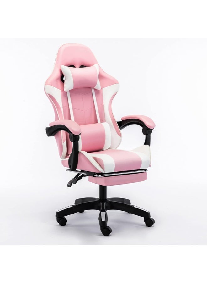 FUOE Video Gaming Chair High Back Racing Ergonomic Computer With Neck and Lumbar Support Massage Swivel Desk Office Chair Retractable Footrest for Gamers - Image 1