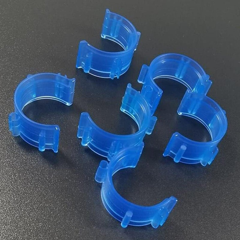 klarako Bobbin Clamps Holder Thread  50 Pieces Bobbin Holder Clips  Colorful Bobbin Thread Clamps for Embroidery Sewing Supplies  Blue - Image 3