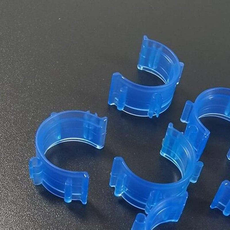 klarako Bobbin Clamps Holder Thread  50 Pieces Bobbin Holder Clips  Colorful Bobbin Thread Clamps for Embroidery Sewing Supplies  Blue - Image 2