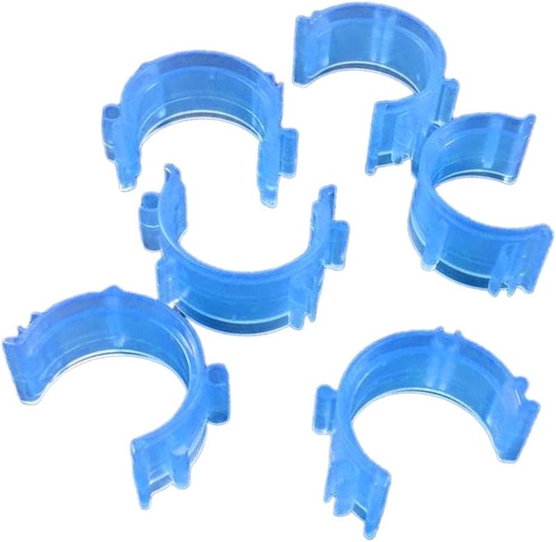 klarako Bobbin Clamps Holder Thread  50 Pieces Bobbin Holder Clips  Colorful Bobbin Thread Clamps for Embroidery Sewing Supplies  Blue - Image 4