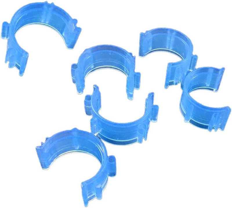 klarako Bobbin Clamps Holder Thread  50 Pieces Bobbin Holder Clips  Colorful Bobbin Thread Clamps for Embroidery Sewing Supplies  Blue - Image 1