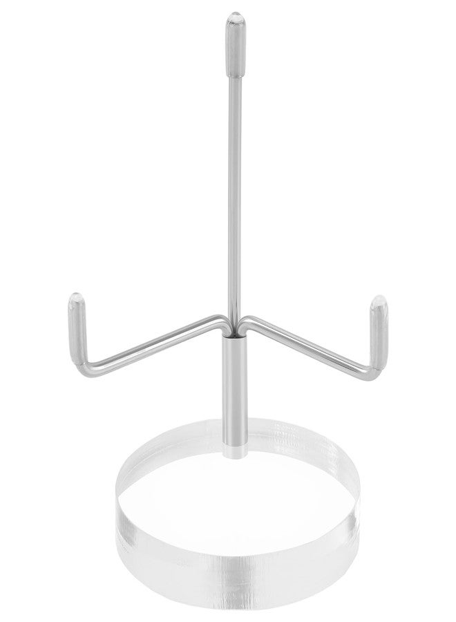 مجموعة من 6 حوامل عرض صخور من سينجون، حامل عرض بأذرع معدنية قابلة للتعديل وقاعدة أكريليك دائرية لعرض الأحافير المرجانية والصخور والمعادن والعقيق والكريستال، ارتفاع 3.1 بوصة - Image 5