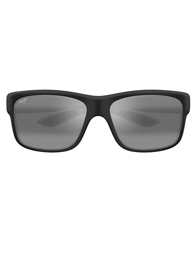 MAUI JIM Maui Jim Southern Cross 815-53B Unisex Polarized Rectangular Sunglasses – 63 mm Lens Size  - Image 1