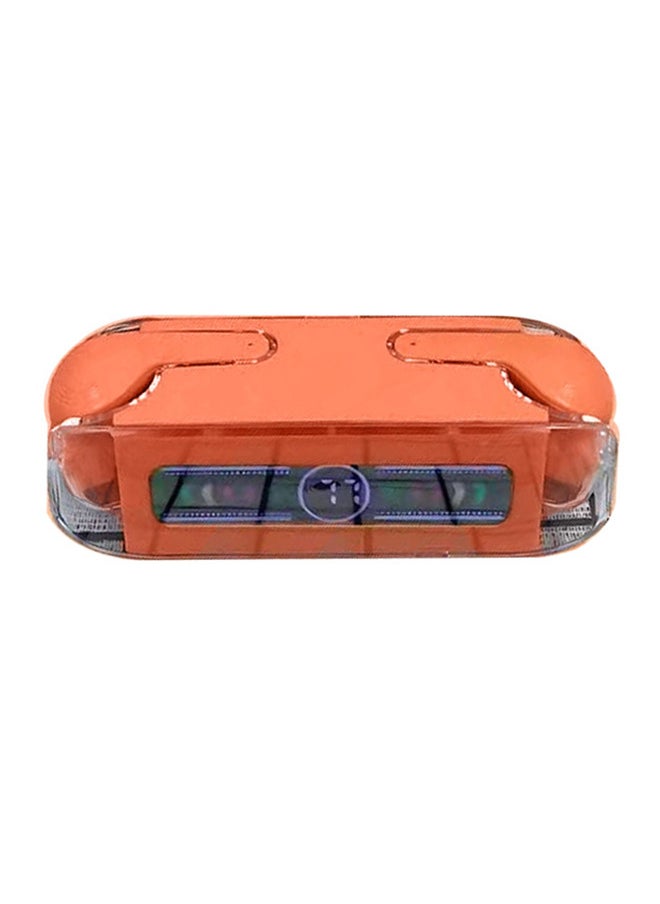 CATANES - M12 MAX Wireless Bluetooth Headset Transparent Digital Display Color Screen Touching Type Long Battery Life Headset Game Mode Bluetooth Headset Orange - Image 1