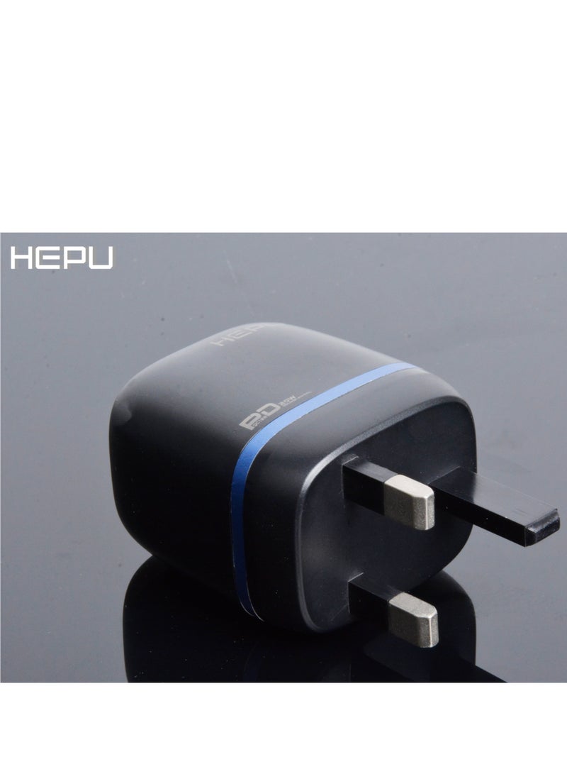 هيبو محول 20 وات مع كابل من النوع سي HEPU - Image 1