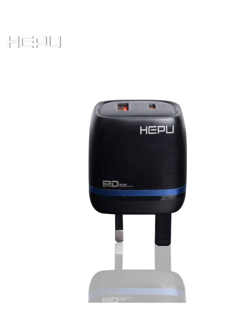 هيبو محول 20 وات مع كابل من النوع سي HEPU - Image 5