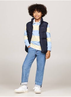 TOMMY HILFIGER Boys' Puffer Vest - Polyester, Blue  - Image 5