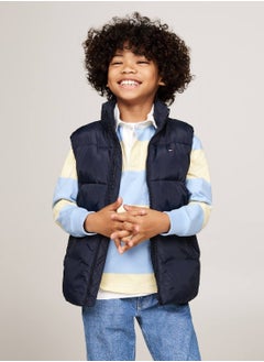 TOMMY HILFIGER Boys' Puffer Vest - Polyester, Blue  - Image 1