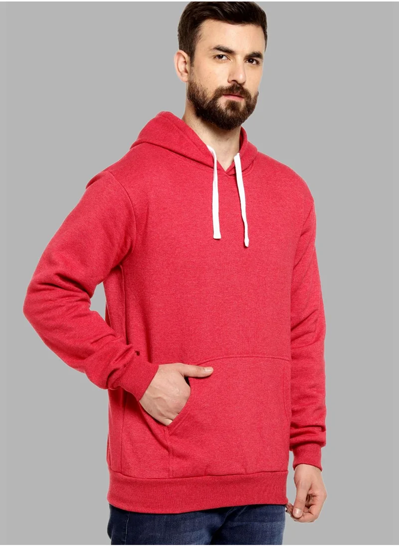 Campus Sutra Front Pocket Printed Hoodie