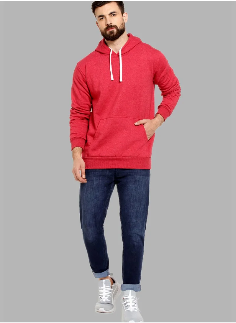 Campus Sutra Front Pocket Printed Hoodie
