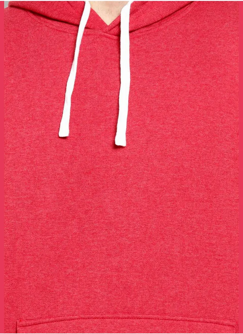 Campus Sutra Front Pocket Printed Hoodie