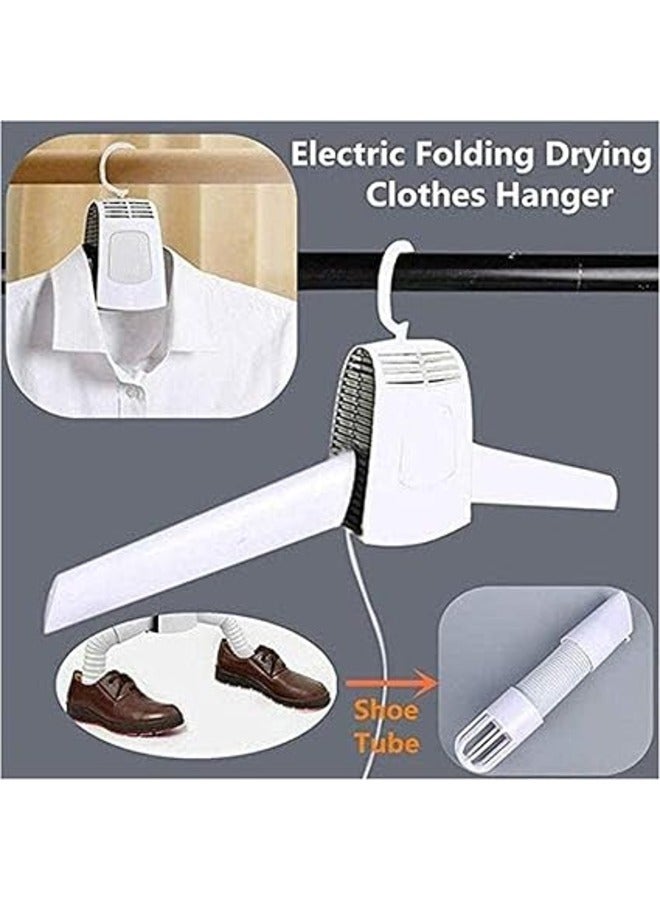 Clothes Dryer Shoe Dryer Hanger Dryer 1 Unit 2 Roles Function Quick Drying Hot Air/Natural Wind Switching Silent Rainy Season Measures Home Travel Business Trip  - Image 5