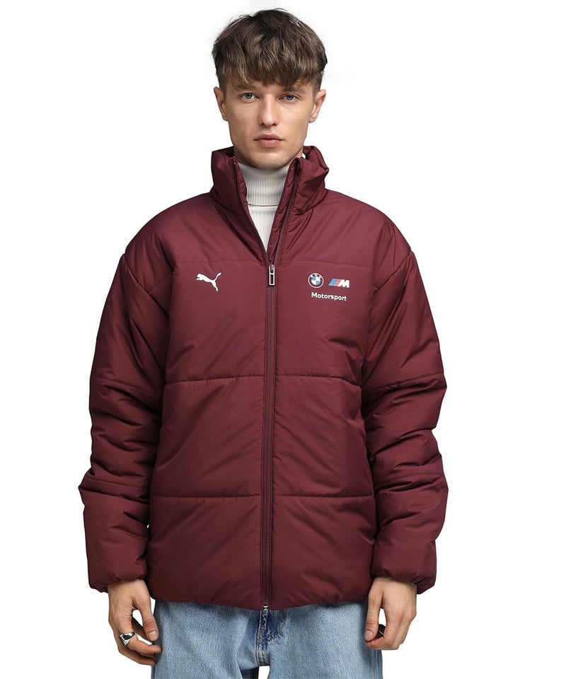 Puma, Men, BMW MMS ESS+ PUFFER JACKET, Ruby Shimmer, XL, (63297705) - Image 1