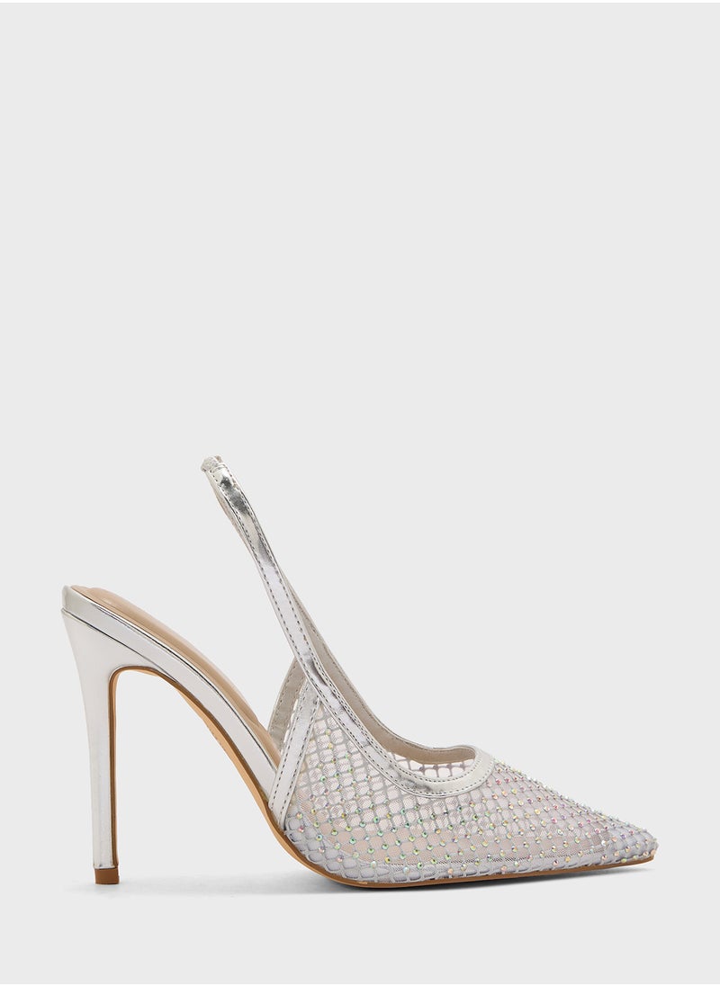 Truffle - Detailed Slingback Pump - Image 1