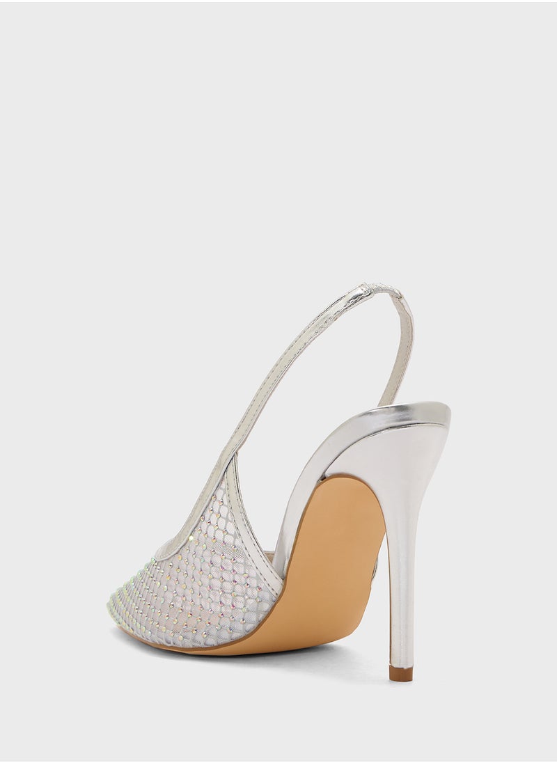 Truffle - Detailed Slingback Pump - Image 1