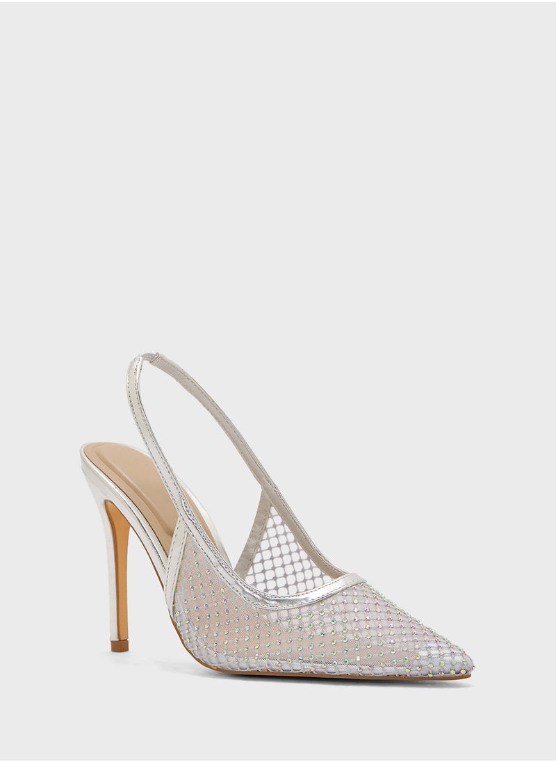 Truffle - Detailed Slingback Pump - Image 1