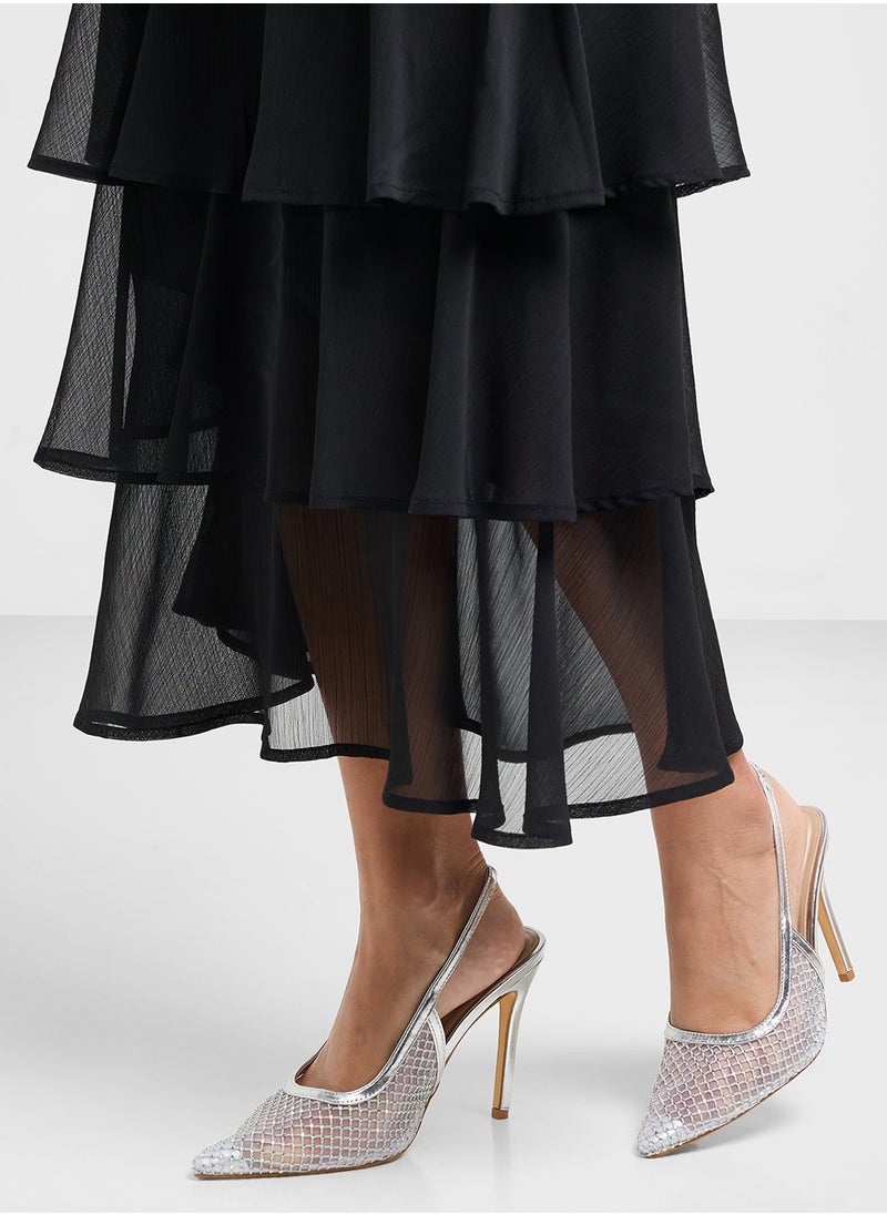 Truffle - Detailed Slingback Pump - Image 1