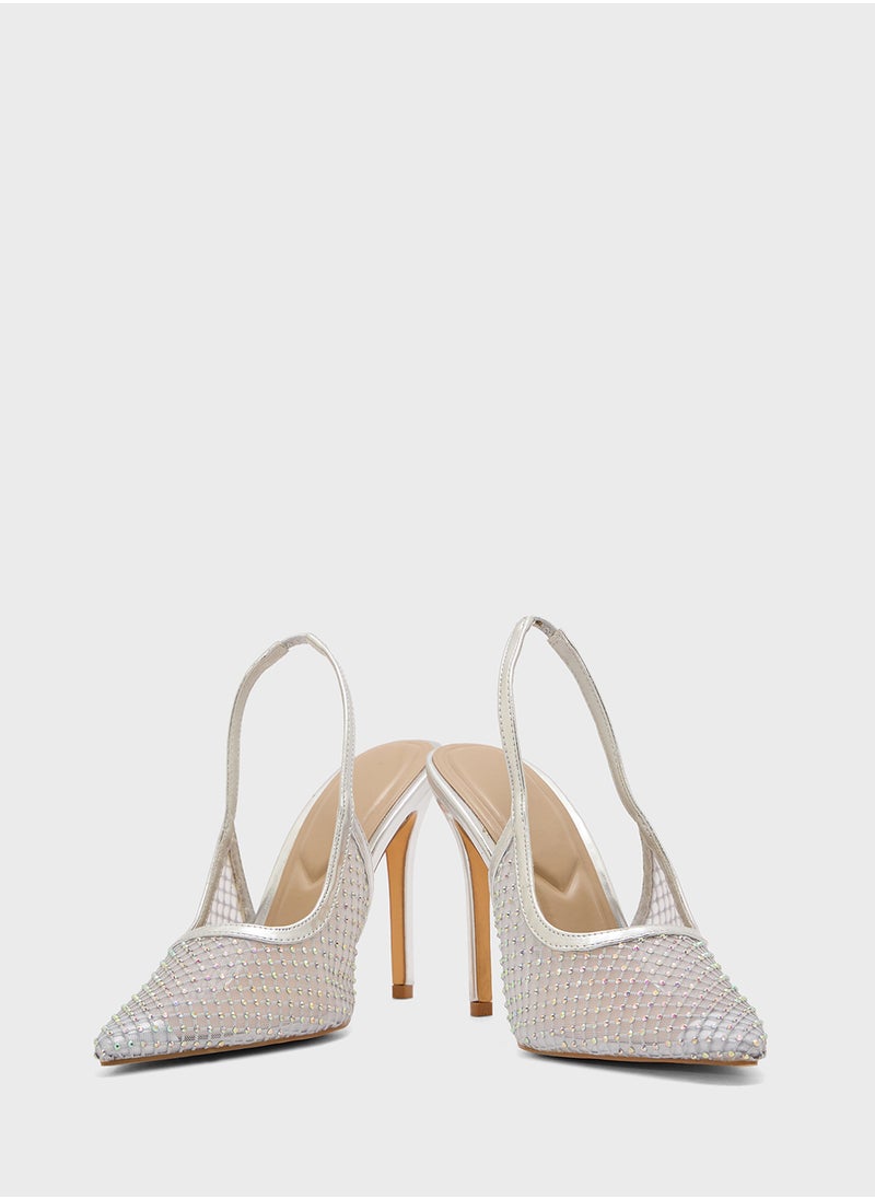 Truffle - Detailed Slingback Pump - Image 1