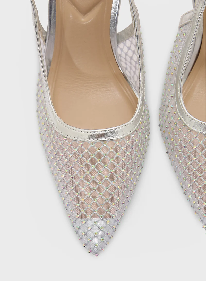 ترافل من نمشي Detailed Slingback Pump