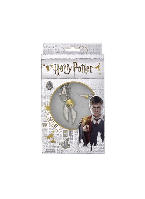 Golden snitch keyring and pinbadge set - Harry Potter