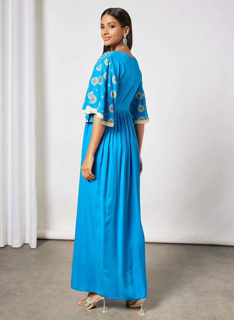 HANA & SARA Embroidered Detail Jalabiya