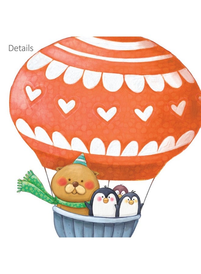 Decowall Da1406B Animal Hot Air Balloons Kids Wall Stickers Wall Decals Peel And Stick Removable Wall Stickers For Kids Nursery Bedroom Living Room Décor - Image 5