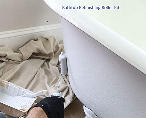 KUPOO Foam Paint Roller Set with 6-Inch High-Density Foam Mini Roller Cover Refills, Roller Frame and Tray, Bathtub Refinishing Roller Kit, Wall Tile Paint Roller, Pack of 8 - Image 5