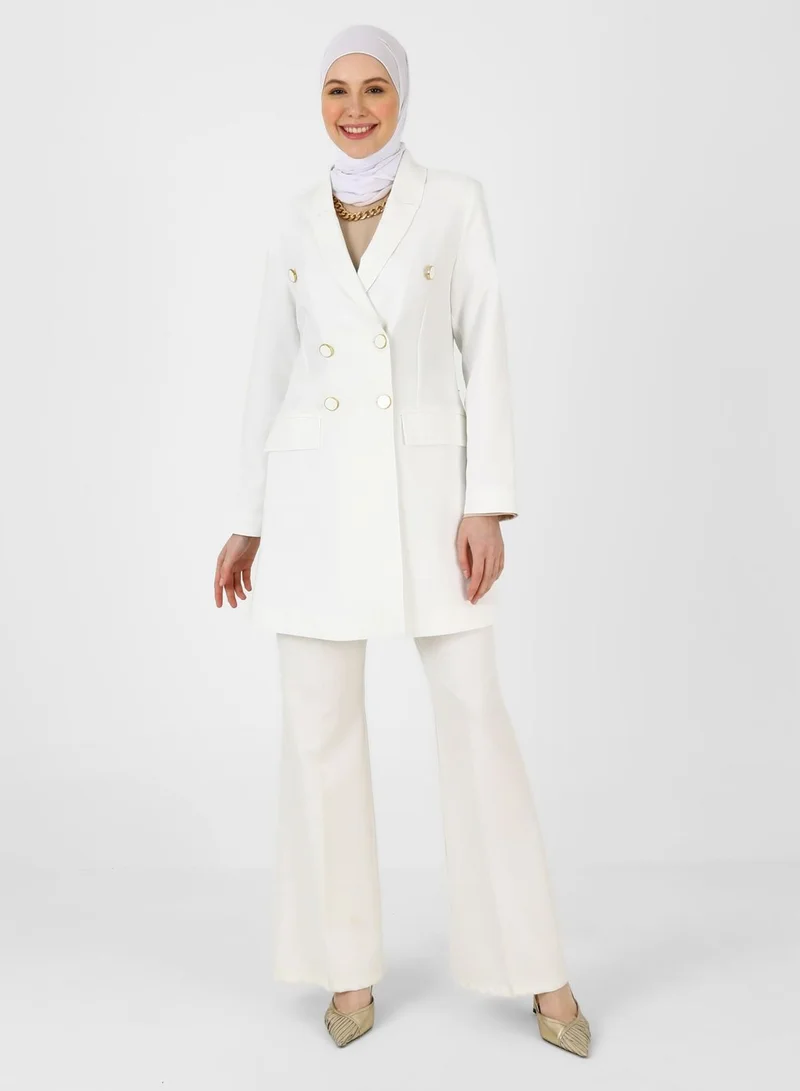 Refka by modanisa Button Detail Jacket