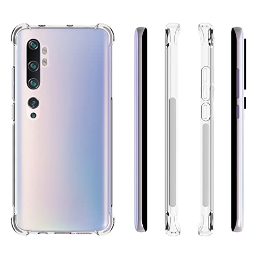 USTIYA Case for Xiaomi Note 10 / Mi Note 10 Pro / CC9 Pro TPU Four Corners Protective Cover Transparent Soft funda - Image 2
